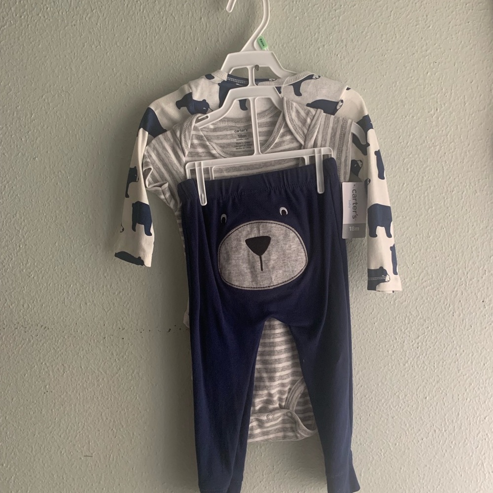 Little bear 3-piece set.🐻💙